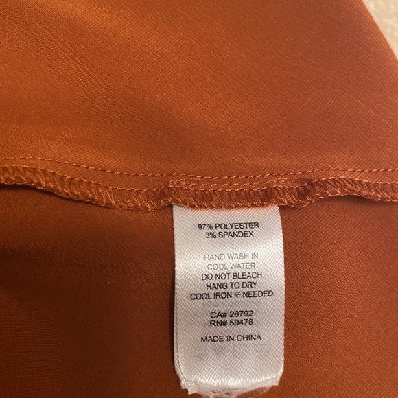 Joie Rust Pants, Great Condition, no flaws, see measurements in photos below. - Picture 7 of 10